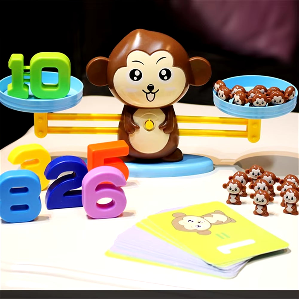 Montessori Monkey Balance: Educational Math Toy for Kids