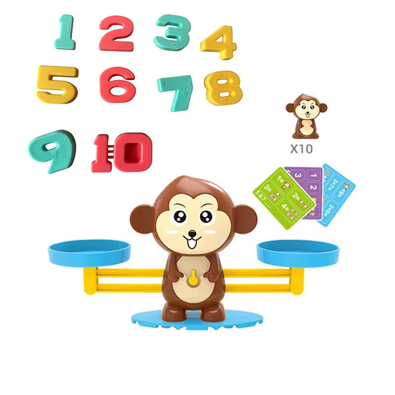 Montessori Monkey Balance: Educational Math Toy for Kids