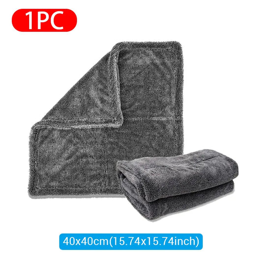 SEAMETAL 1200GSM Microfiber Car Wash Towel: Ultra-absorbent, double-sided cloth for quick cleaning and drying, perfect for a streak-free finish.